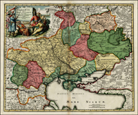 Ukrania Terra Cosaccorum, 1712